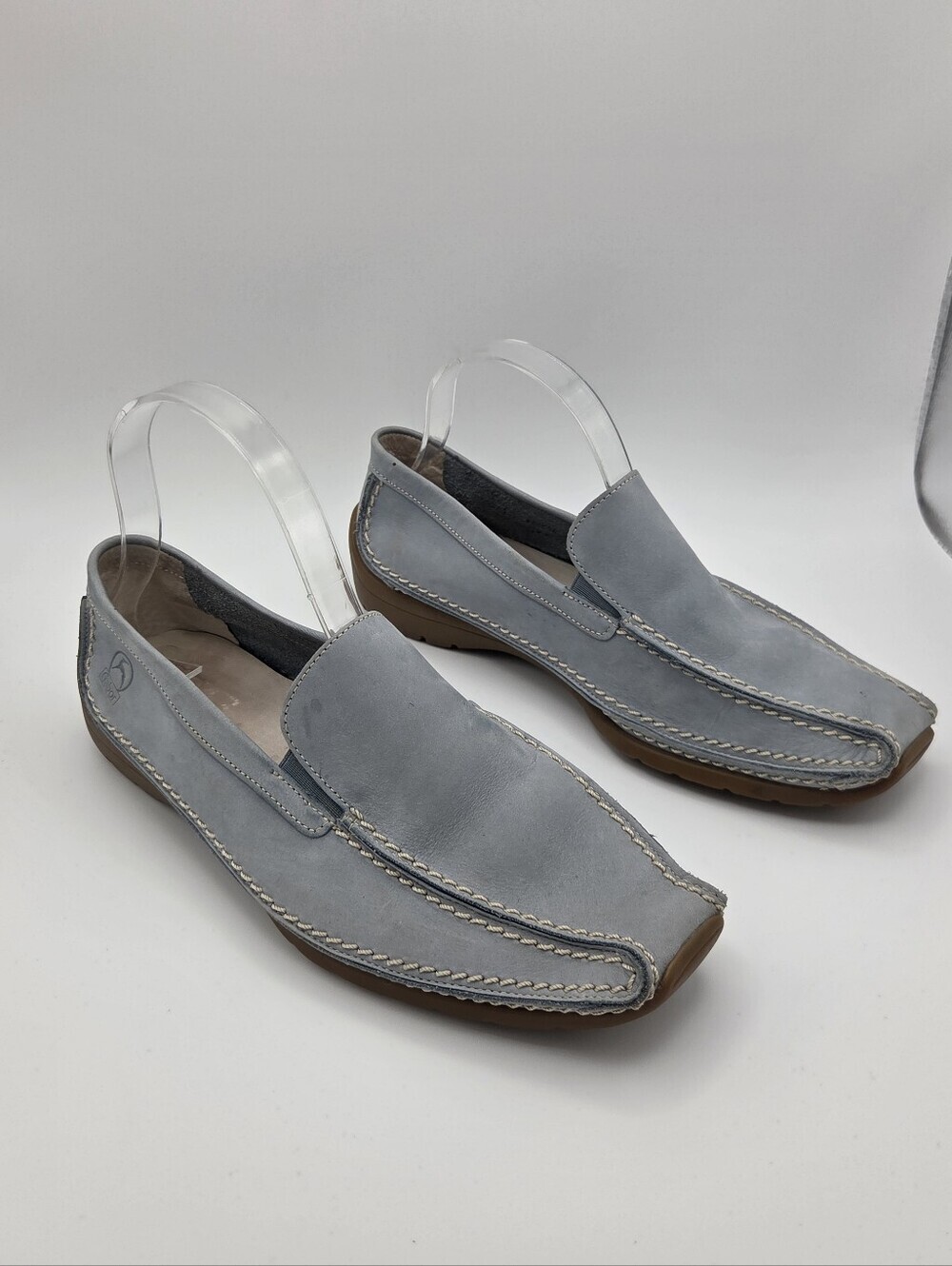 Gabor California Comfort Mocassin Suede Leather Square Toe Slip On UK 5 = US 7.5